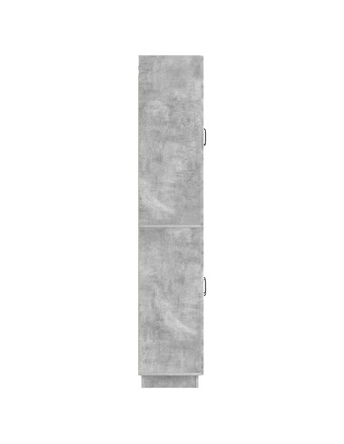 Set di armadi 2 pcs Grigio Cemento Legno ingegnerizzato