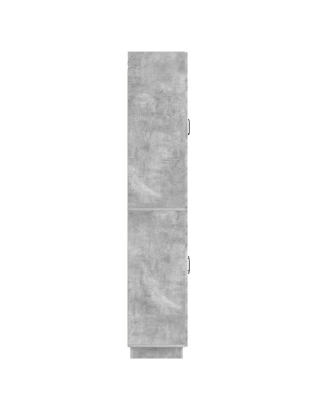 Set di armadi 2 pcs Grigio Cemento Legno ingegnerizzato