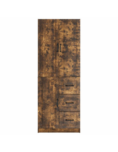 Set di armadi 2 pcs Rovere Fumo Legno ingegnerizzato