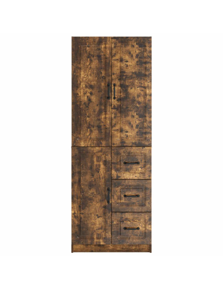 Set di armadi 2 pcs Rovere Fumo Legno ingegnerizzato