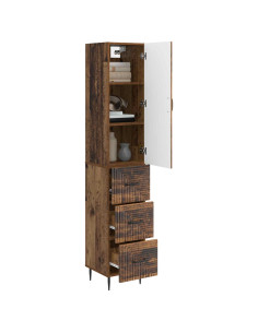 Set di armadi 2 pcs Legno antico 33 x 34,5 x 90 cm 2