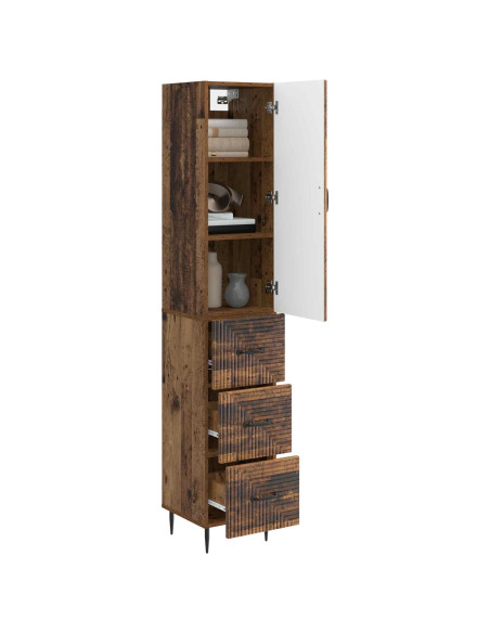 Set di armadi 2 pcs Legno antico 33 x 34,5 x 90 cm