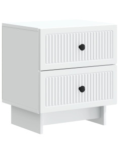 Armadio da Notte con cassetto Bianco 43 x 34,5 x 47,5 cm