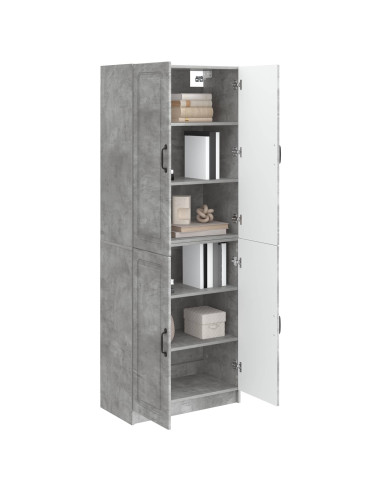 Set di armadi 2 pcs Grigio Cemento Legno ingegnerizzato
