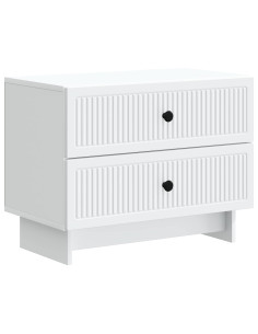 Armadio da Notte con cassetto Bianco 62 x 34,5 x 47,5 cm
