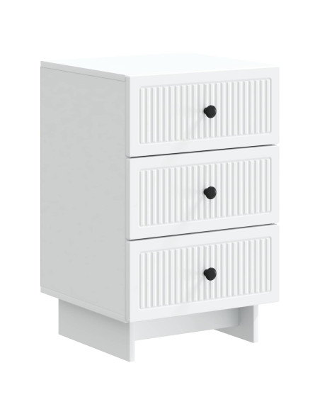 Armadio da Notte Bianco 43 x 41 x 66,5 cm Legno ingegnerizzato