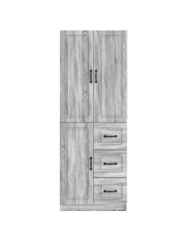 Set di armadi 2 pcs Sonoma grigio Legno ingegnerizzato