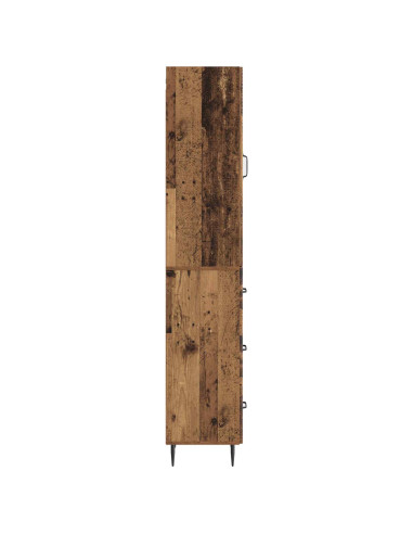 Set di armadi 2 pcs Legno antico 33 x 34,5 x 90 cm