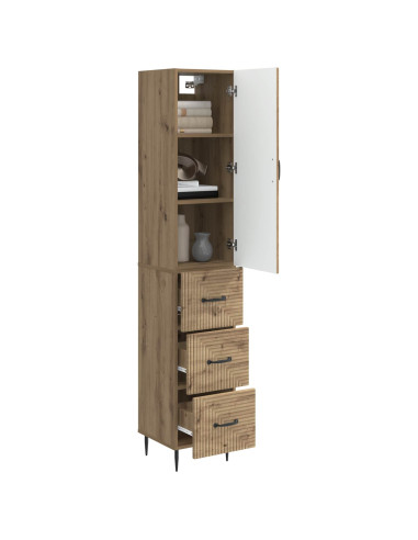 Set di armadi 2 pcs Rovere Artigianale 33 x 34,5 x 90 cm