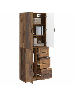 Set di armadi 2 pcs Legno antico Legno ingegnerizzato 2