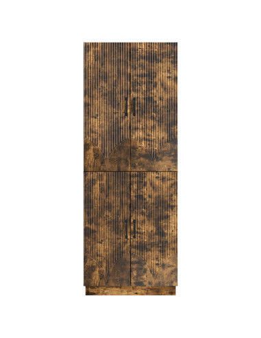 Set di armadi 2 pcs Rovere Fumo Legno ingegnerizzato