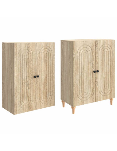 Set di armadi 2 pcs 66 x 34,5 x 90 cm Legno ingegnerizzato