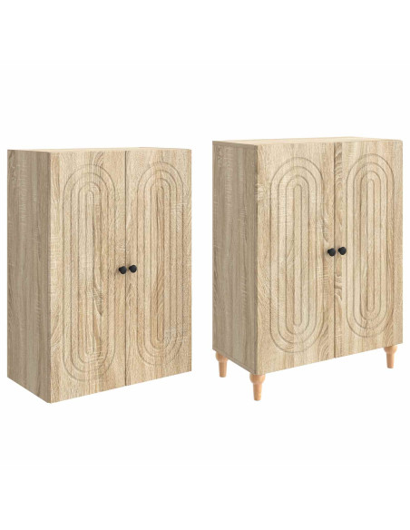 Set di armadi 2 pcs 66 x 34,5 x 90 cm Legno ingegnerizzato