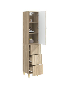 Set di armadi 2 pcs 33 x 34,5 x 90 cm Legno ingegnerizzato 2