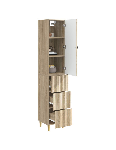 Set di armadi 2 pcs 33 x 34,5 x 90 cm Legno ingegnerizzato