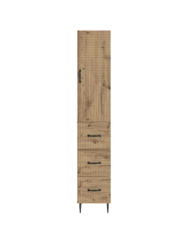 Set di armadi 2 pcs Rovere Artigianale 33 x 34,5 x 90 cm