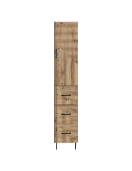Set di armadi 2 pcs Rovere Artigianale 33 x 34,5 x 90 cm