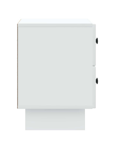 Armadio da Notte con cassetto Bianco 43 x 34,5 x 47,5 cm
