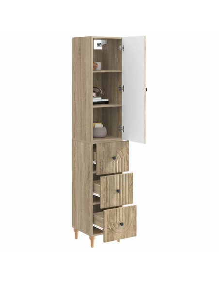 Set di armadi 2 pcs 33 x 34,5 x 90 cm Legno ingegnerizzato
