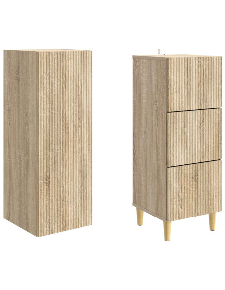 Set di armadi 2 pcs 33 x 34,5 x 90 cm Legno ingegnerizzato
