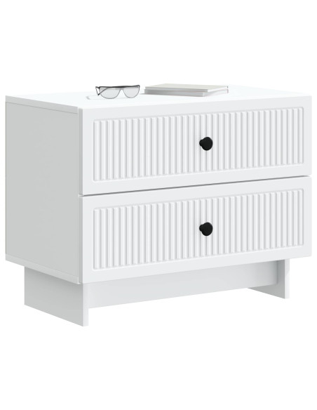 Armadio da Notte con cassetto Bianco 62 x 34,5 x 47,5 cm