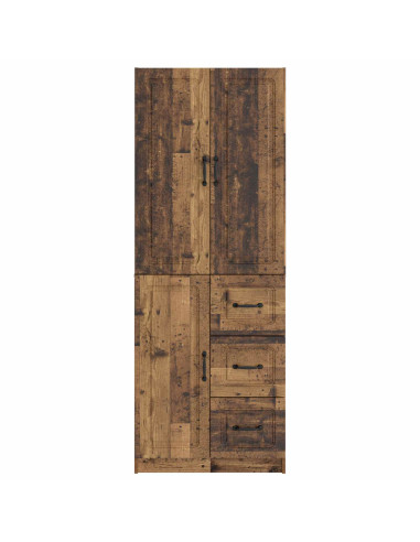 Set di armadi 2 pcs Legno antico Legno ingegnerizzato