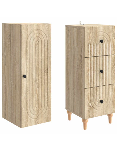 Set di armadi 2 pcs 33 x 34,5 x 90 cm Legno ingegnerizzato