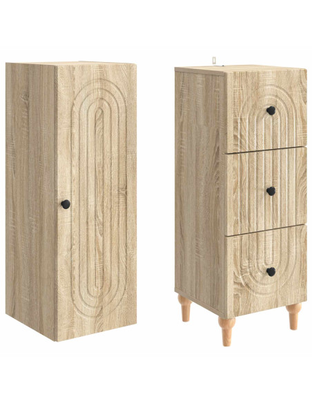 Set di armadi 2 pcs 33 x 34,5 x 90 cm Legno ingegnerizzato