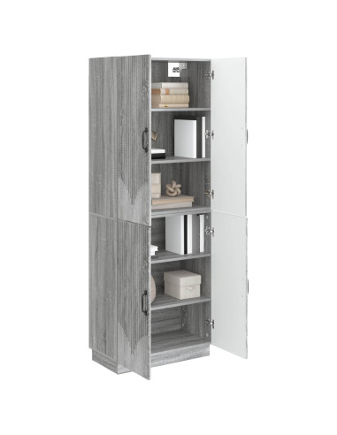 Set di armadi 2 pcs Sonoma grigio Legno ingegnerizzato