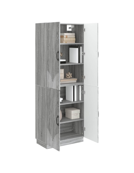 Set di armadi 2 pcs Sonoma grigio Legno ingegnerizzato