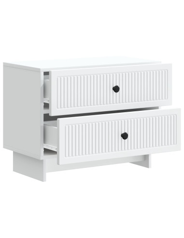 Armadio da Notte con cassetto Bianco 62 x 34,5 x 47,5 cm
