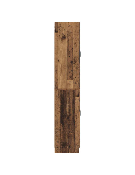Set di armadi 2 pcs Legno antico Legno ingegnerizzato