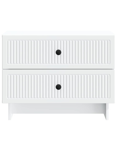 Armadio da Notte con cassetto Bianco 62 x 34,5 x 47,5 cm