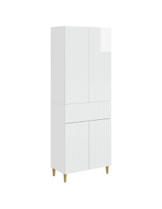 Set di armadi 2 pcs Bianco Lucido 66 x 34,5 x 90 cm