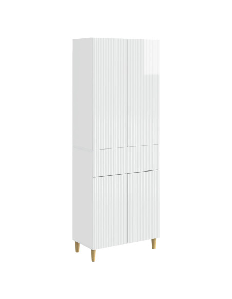 Set di armadi 2 pcs Bianco Lucido 66 x 34,5 x 90 cm