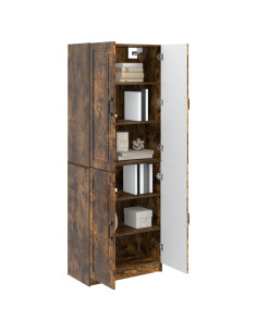 Set di armadi 2 pcs Rovere Fumo Legno ingegnerizzato 2