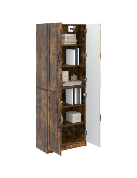Set di armadi 2 pcs Rovere Fumo Legno ingegnerizzato
