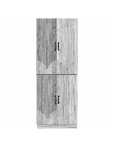 Set di armadi 2 pcs Sonoma grigio Legno ingegnerizzato