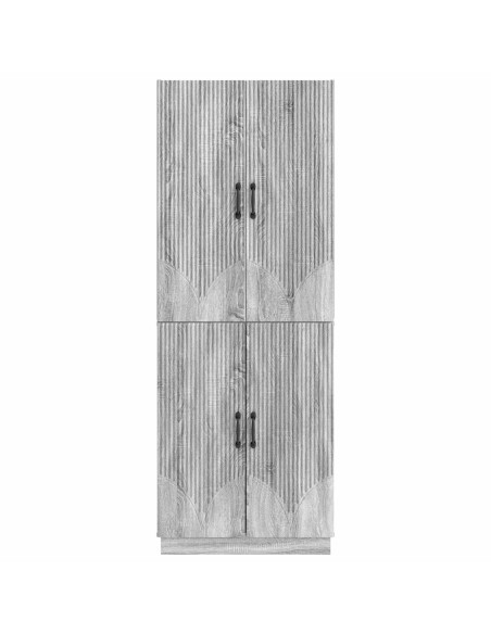 Set di armadi 2 pcs Sonoma grigio Legno ingegnerizzato