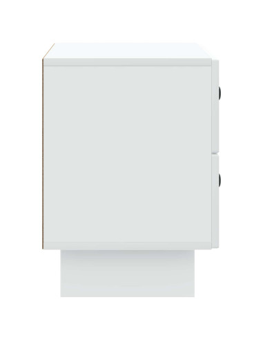 Armadio da Notte con cassetto Bianco 62 x 34,5 x 47,5 cm