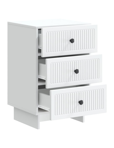 Armadio da Notte Bianco 43 x 41 x 66,5 cm Legno ingegnerizzato