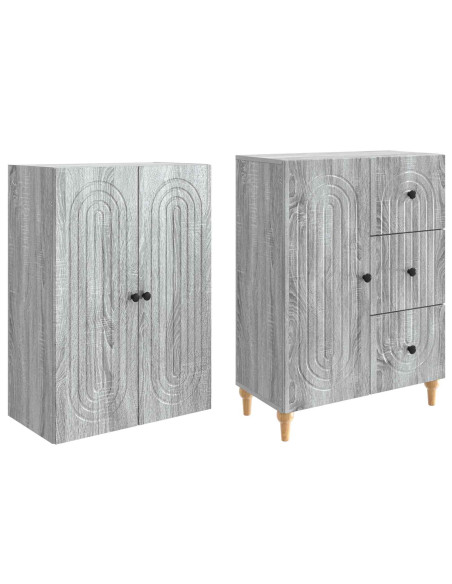 Set di armadi 2 pcs 66 x 34,5 x 90 cm Legno ingegnerizzato