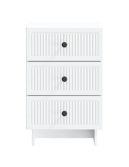 Armadio da Notte Bianco 43 x 41 x 66,5 cm Legno ingegnerizzato