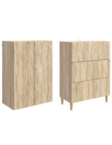 Set di armadi 2 pcs Rovere Sonoma 66 x 34,5 x 90 cm