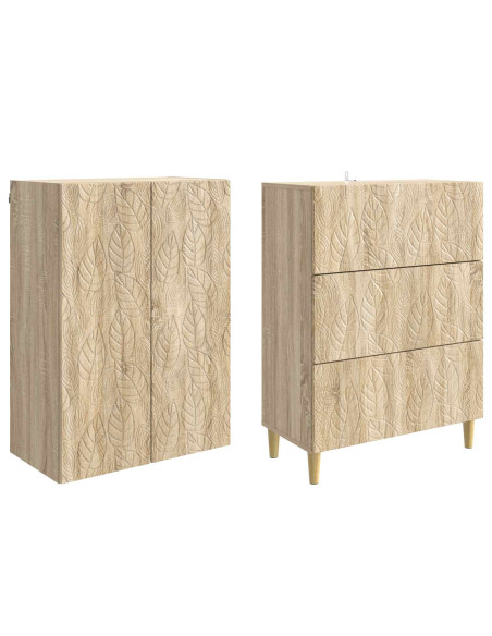 Set di armadi 2 pcs Rovere Sonoma 66 x 34,5 x 90 cm