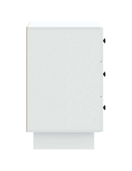 Armadio da Notte Bianco 43 x 41 x 66,5 cm Legno ingegnerizzato