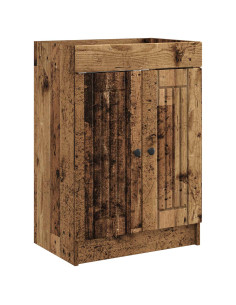 Mobiletto da bagno sotto il lavello Legno antico