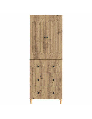 Set di armadi 2 pcs 66 x 34,5 x 90 cm Legno ingegnerizzato