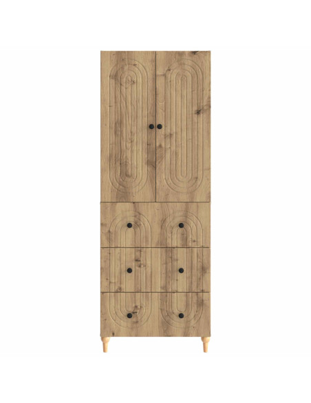 Set di armadi 2 pcs 66 x 34,5 x 90 cm Legno ingegnerizzato