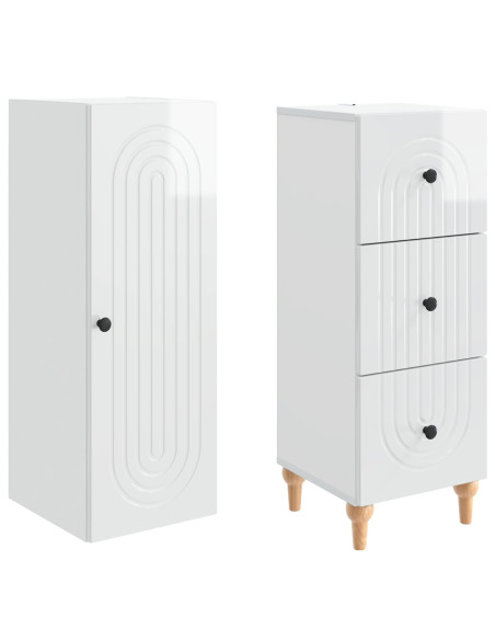 Set di armadi 2 pcs 33 x 34,5 x 90 cm Legno ingegnerizzato